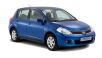 Car Rental Nissan Tiida in Plaine Magnien